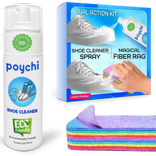 Shoe cleaning kit with - kit,